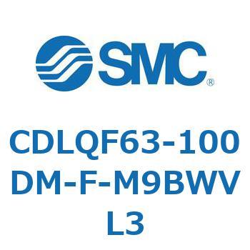 CDLQF63-100DM-F-M9BWVL3 ロック付薄形シリンダ/複動・片ロッド(オートスイッチ付) CDLQF63 SMC シリンダストローク100mm 29,237円