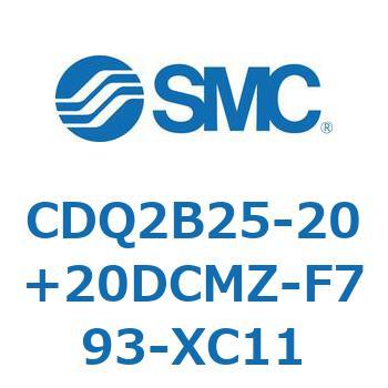 薄形シリンダ CDQ2B25-20 - SMC