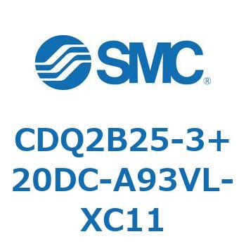 CDQ2B25-3+20DC-A93VL-XC11 `V_ CDQ2B25-3 SMC 52288616