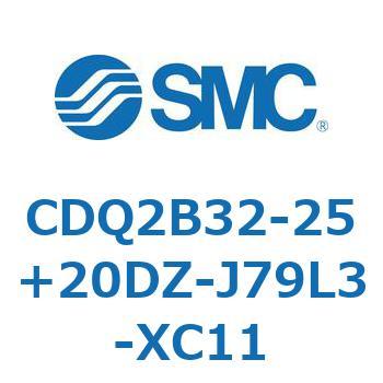 CDQ2B32-25+20DZ-J79L3-XC11 `V_ CDQ2B32-25 SMC 52316503