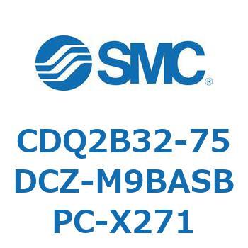 薄形シリンダ CDQ2B32-75 SMC