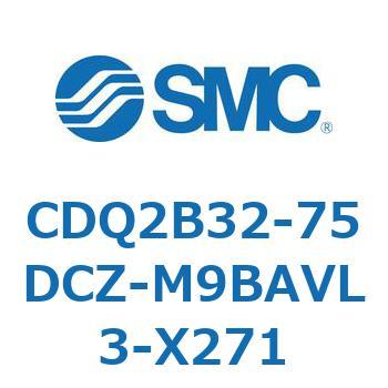 薄形シリンダ CDQ2B32-75 SMC