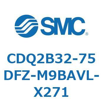 薄形シリンダ CDQ2B32-75 SMC