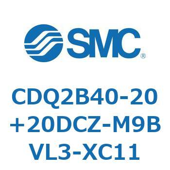 薄形シリンダ CDQ2B40-20 SMC