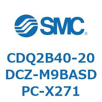 薄形シリンダ CDQ2B40-20 SMC