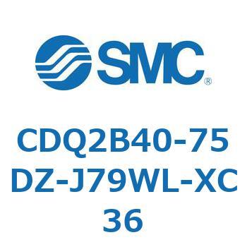 薄形シリンダ CDQ2B40-75 SMC