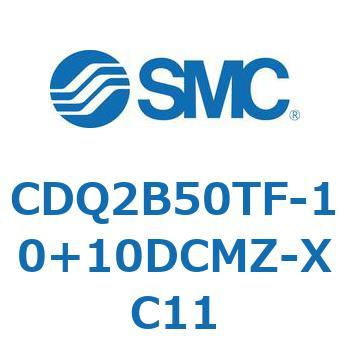 CDQ2B50TF-10+10DCMZ-XC11 薄形シリンダ CDQ2B50TF SMC 複動片ロッド