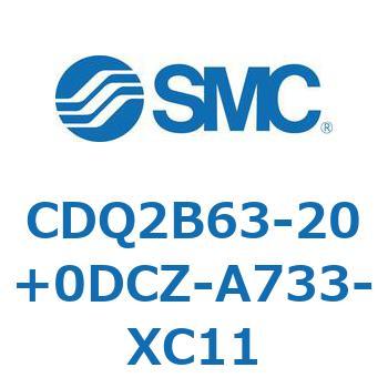 薄形シリンダ CDQ2B63-20 - SMC