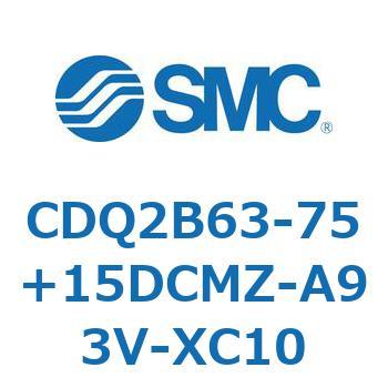 CDQ2B63-75+15DCMZ-A93V-XC10 薄形シリンダ CDQ2B63-75 SMC 複動片ロッド 29,237円