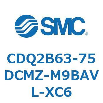 CDQ2B63-75DCMZ-M9BAVL-XC6 薄形シリンダ CDQ2B63-75 SMC 複動片ロッド 空気圧タイプ 24,075円