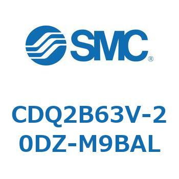 CDQ2B63V-20DZ-M9BAL 薄形シリンダ CDQ2B63V SMC 複動片ロッド 標準(ロッド先端めねじ) シリンダストローク20mm 28,980円