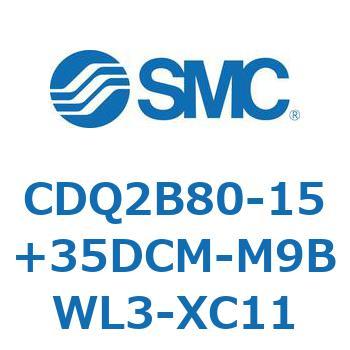 CDQ2B80-15+35DCM-M9BWL3-XC11 `V_ CDQ2B80-15 SMC 52464605