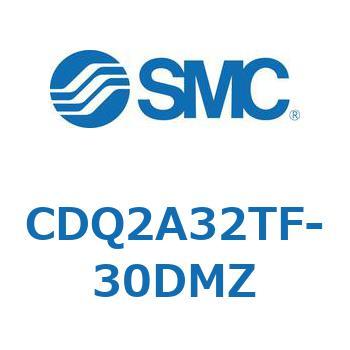 CDQ2A32TF-30DMZ 薄形シリンダ CDQ2A32TF SMC 複動片ロッド ロッド先端おねじ 空気圧タイプ シリンダストローク30mm