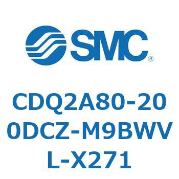 薄形シリンダ CDQ2A80-20 SMC