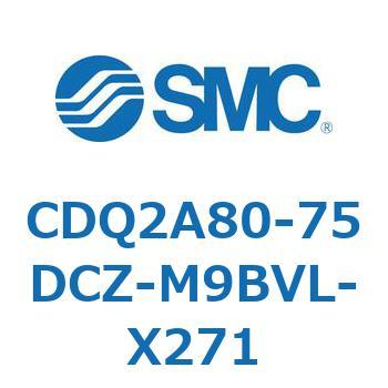 薄形シリンダ CDQ2A80-75 SMC