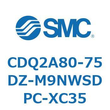 薄形シリンダ CDQ2A80-75 SMC