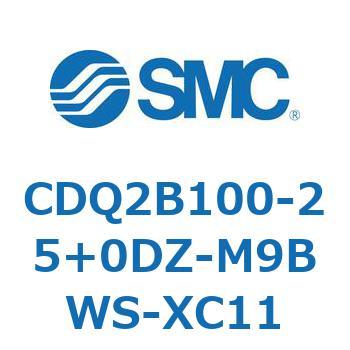 薄形シリンダ CDQ2B100-25 - SMC