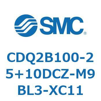 薄形シリンダ CDQ2B100-25 SMC