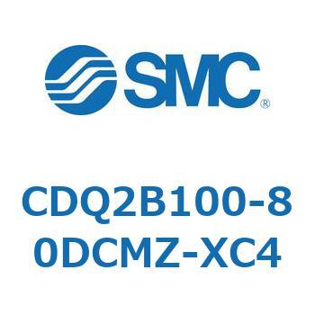 CDQ2B100-80DCMZ-XC4 薄形シリンダ CDQ2B100-80 SMC 複動片ロッド 空気圧タイプ