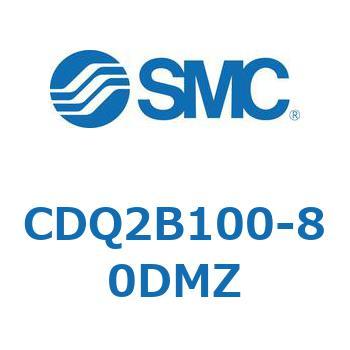 CDQ2B100-80DMZ 薄形シリンダ CDQ2B100-80 SMC 複動片ロッド ロッド先端おねじ 空気圧タイプ