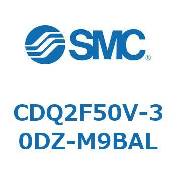 CDQ2F50V-30DZ-M9BAL 薄形シリンダ CDQ2F50V SMC 複動片ロッド 標準(ロッド先端めねじ) シリンダストローク30mm