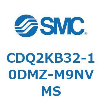 CDQ2KB32-10DMZ-M9NVMS 薄形シリンダ CDQ2KB32 SMC 複動片ロッド ロッド先端おねじ シリンダストローク10mmエアシリンダ