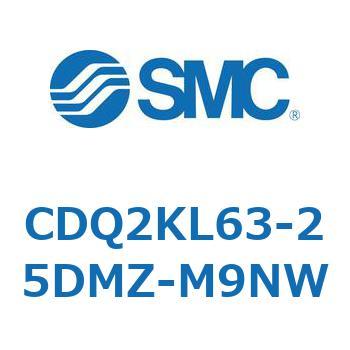CDQ2KL63-25DMZ-M9NW 薄形シリンダ CDQ2KL63 SMC 複動片ロッド ロッド先端おねじ シリンダストローク25mm