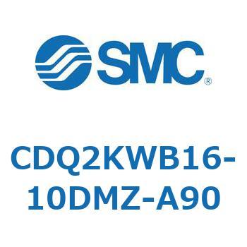 CDQ2KWB16-10DMZ-A90 薄形シリンダ CDQ2KWB16 SMC 複動両ロッド ロッド先端おねじ シリンダストローク10mm