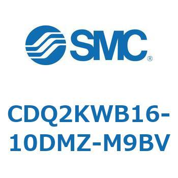 CDQ2KWB16-10DMZ-M9BV 薄形シリンダ CDQ2KWB16 SMC 複動両ロッド ロッド先端おねじ シリンダストローク10mm