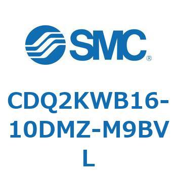 CDQ2KWB16-10DMZ-M9BVL 薄形シリンダ CDQ2KWB16 SMC 複動両ロッド ロッド先端おねじ シリンダストローク10mm 11,385円