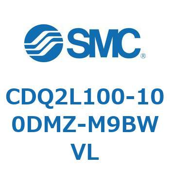 CDQ2L100-100DMZ-M9BWVL 薄形シリンダ CDQ2L100 SMC 複動片ロッド ロッド先端おねじ 空気圧タイプ シリンダストローク100mm
