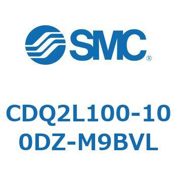 CDQ2L100-100DZ-M9BVL 薄形シリンダ CDQ2L100 SMC 複動片ロッド 標準(ロッド先端めねじ) 空気圧タイプ シリンダストローク100mm