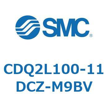 CDQ2L100-11DCZ-M9BV 薄形シリンダ CDQ2L100 SMC 複動片ロッド ラバークッション付 空気圧タイプ シリンダストローク11mm