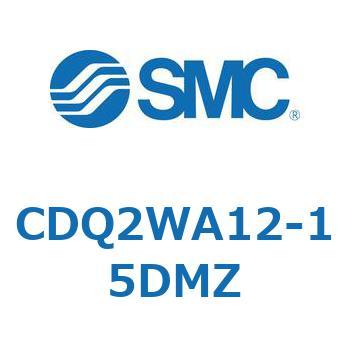 CDQ2WA12-15DMZ 薄形シリンダ CDQ2WA12 SMC 複動両ロッド ロッド先端おねじ 空気圧タイプ シリンダストローク15mm