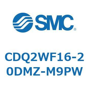 CDQ2WF16-20DMZ-M9PW 薄形シリンダ CDQ2WF16 SMC 複動両ロッド ロッド先端おねじ 空気圧タイプ シリンダストローク20mm