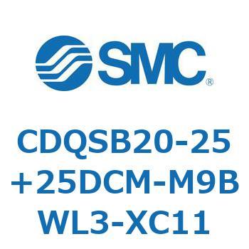 薄形シリンダ/コンパクトタイプ CDQSB20-2 SMC