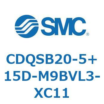 薄形シリンダ/コンパクトタイプ CDQSB20-5 SMC