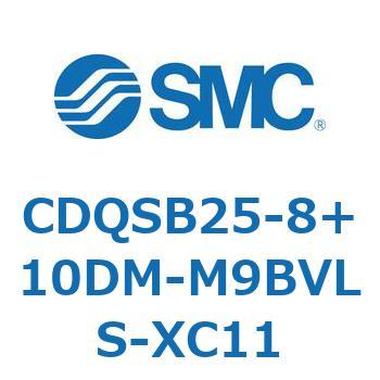 薄形シリンダ/コンパクトタイプ CDQSB25-8 - SMC