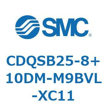 薄形シリンダ/コンパクトタイプ CDQSB25-8 - SMC