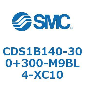 CDS1B140-300+300-M9BL4-XC10 エアシリンダ/標準形：給油タイプ CDS1B140 SMC 複動片ロッド 82,390円