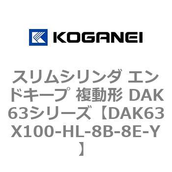 DAK63X100-HL-8B-8E-Y スリムシリンダ エンドキープ 複動形 DAK63