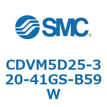バルブ付エアシリンダ CDVM5D25 SMC