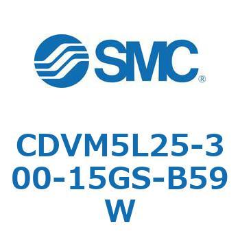 バルブ付エアシリンダ CDVM5L25 SMC