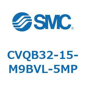 バルブ付薄形シリンダ CVQB3 SMC
