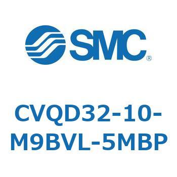 バルブ付薄形シリンダ CVQD3 SMC