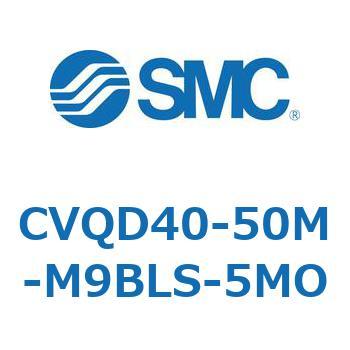 バルブ付薄形シリンダ CVQD4 SMC