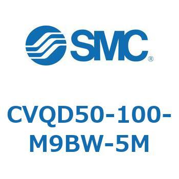 バルブ付薄形シリンダ CVQD5 SMC