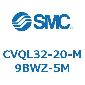 バルブ付薄形シリンダ CVQL3 SMC