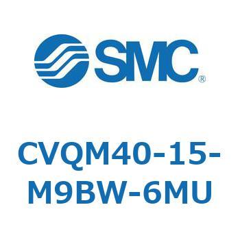 バルブ付薄形シリンダ/ガイドロッド形 CVQM4 - SMC