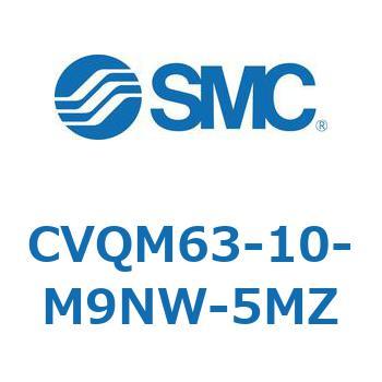 バルブ付薄形シリンダ/ガイドロッド形 CVQM6 SMC